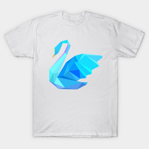 MINIMALIST POLYGON SWAN T-Shirt by itsyaboifabian